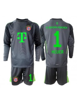 Bayern Munich Manuel Neuer #1 Målvakt Replika Borta Kläder Barn 2025-26 Långärmad (+ byxor)